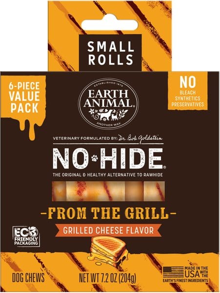 Earth Animal No Hide Rolls Grilled Cheese Flavor Dog Chews