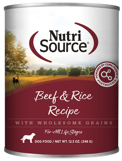 NutriSource Beef & Rice Canned Dog Food