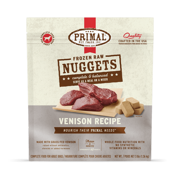 Primal Raw Frozen Venison Formula For Dogs