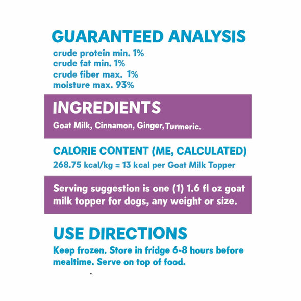 The Bear & The Rat Goat Milk Mighty Toppers Dog Food (6 pack)