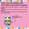 The Bear & The Rat Goat Milk Mighty Toppers Dog Food (6 pack)