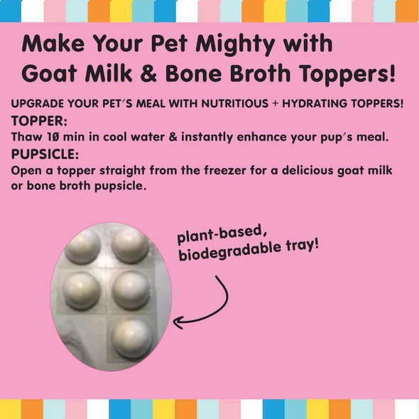 The Bear & The Rat Goat Milk Mighty Toppers Dog Food (6 pack)