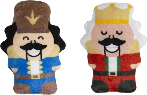 Pearhead Nutcrackers Holiday Plush Cat Toys (2 Pack)