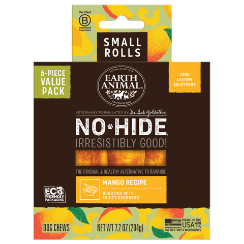 Earth Animal No Hide Rolls Mango Recipe Dog Chews