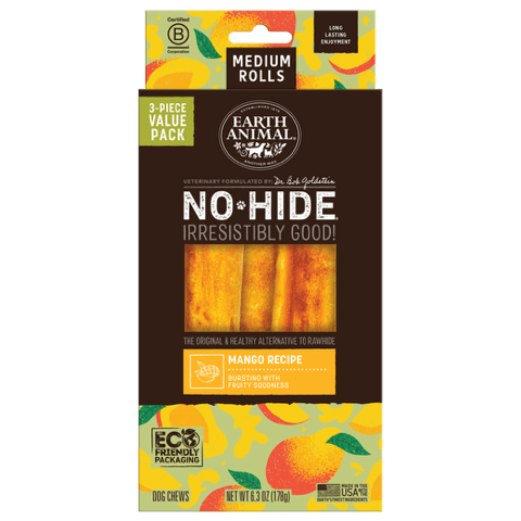 Earth Animal No Hide Rolls Mango Recipe Dog Chews