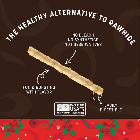 Earth Animal No Hide Stix Holiday Feast Recipe Dog Chews