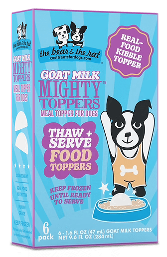 The Bear & The Rat Goat Milk Mighty Toppers Dog Food (6 pack)