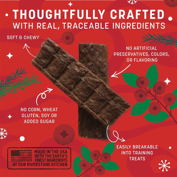 Earth Animal Wisdom Air-Dried Holiday Feast Jerky Dog Treats