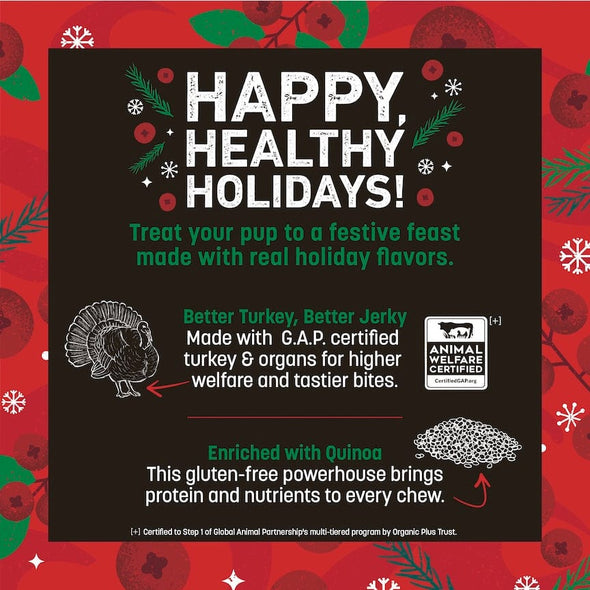 Earth Animal Wisdom Air-Dried Holiday Feast Jerky Dog Treats