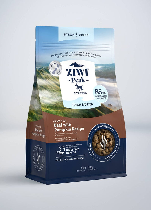 ZIWI Peak Steam & Dried Beef with Pumpkin Recipe Air-Dried Dog Food
