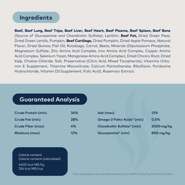 ZIWI Peak Steam & Dried Beef with Pumpkin Recipe Air-Dried Dog Food