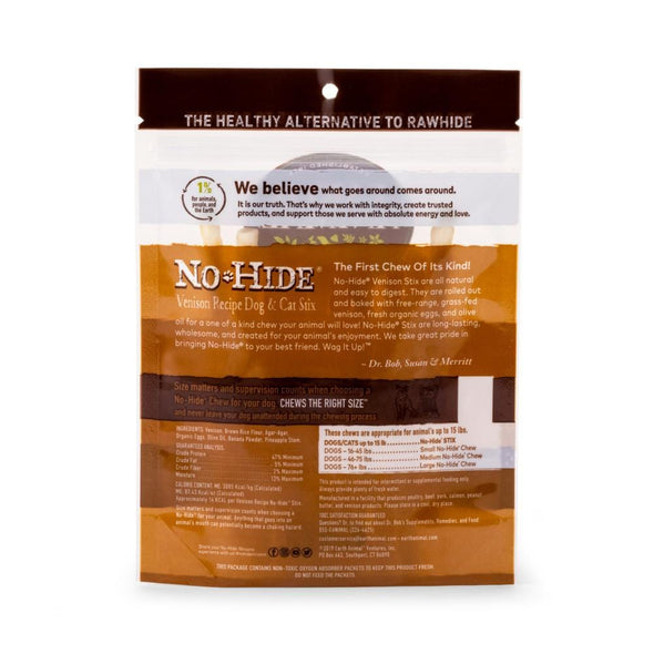 Earth Animal No-Hide Venison Stix Dog & Cat Chews