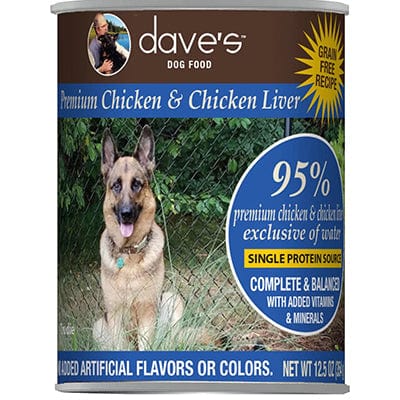 Dave's 95% Premium Chicken & Chicken Liver Recipe Canned Dog Food