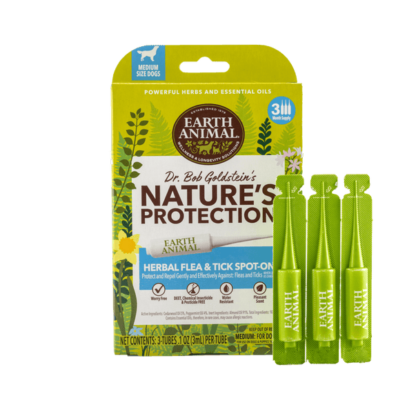 Earth Animal Nature's Protection™ Flea & Tick Herbal Spot-On for Medium Dogs