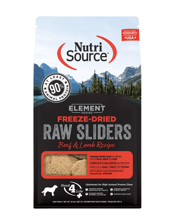 NutriSource Element Series Beef and Lamb Recipe Freeze-Dried Raw Dog Food